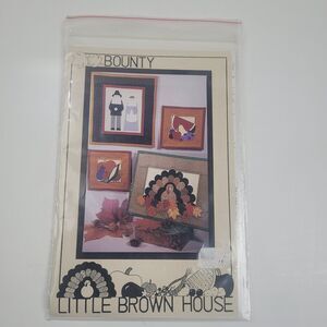 Vtg Bounty, #LQ116, Little Brown House, Several Quilt patterns, uncut